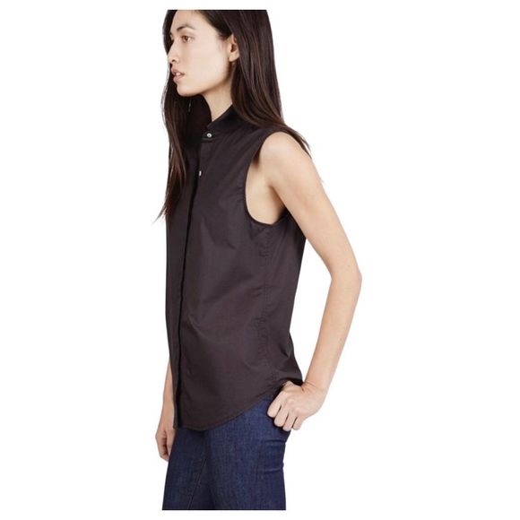 Everlane | The Poplin Sleeveless Button-Up Shirt - Picture 4 of 9
